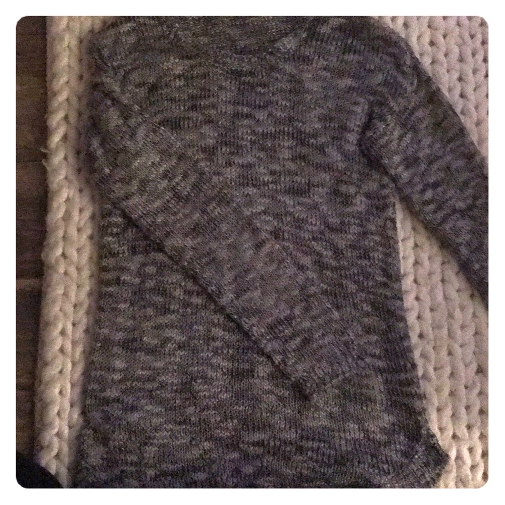 Gray and White blend Sweater